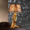 Настольная лампа с абажуром золотистого цвета EUROLUCE LAMPADARI, артикул Lady/LP1L A