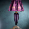 Настольная лампа итальянская фиолетовая EUROLUCE LAMPADARI, артикул 102004D/LP1L BAROCCO